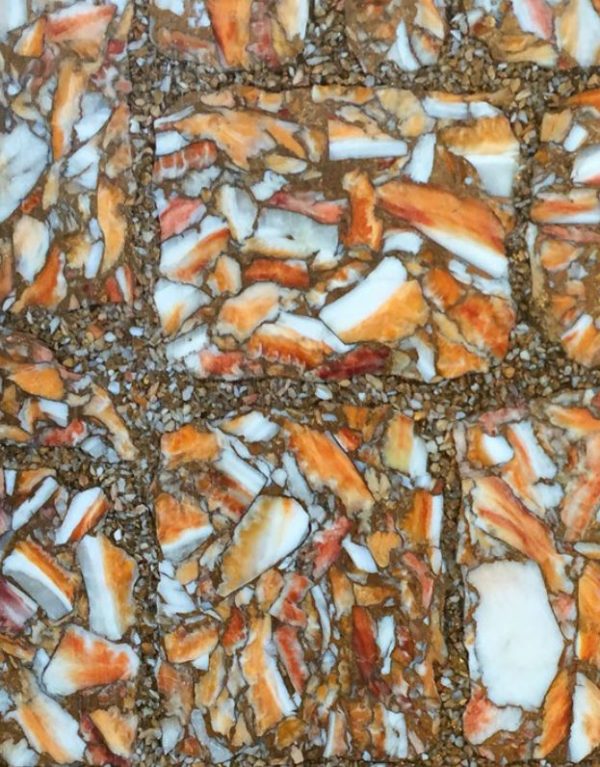 Tangerine Spiny Oyster with Gold Tone Matrix